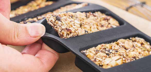 Barrette di cereali con frutta secca