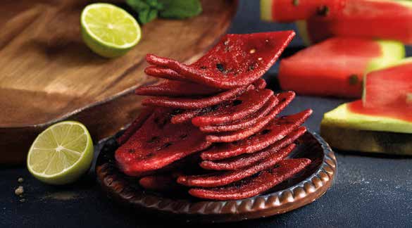 Chips di anguria e lime