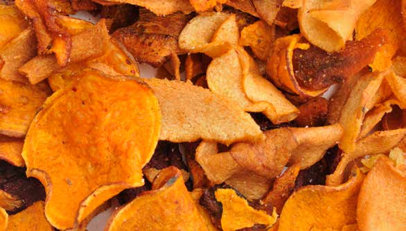 Chips di pastinaca al limone e pepe