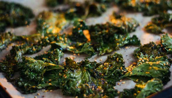 Chips di verza croccanti