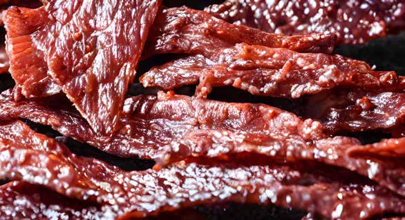Jerky di maiale allo sciroppo d'acero