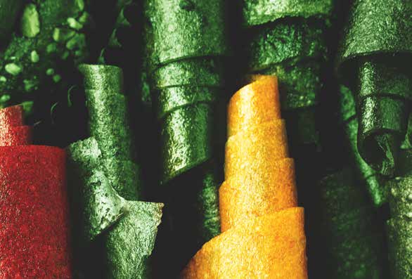 Rotolo di frutta al green smoothie