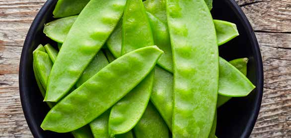 Snack di taccole essiccate